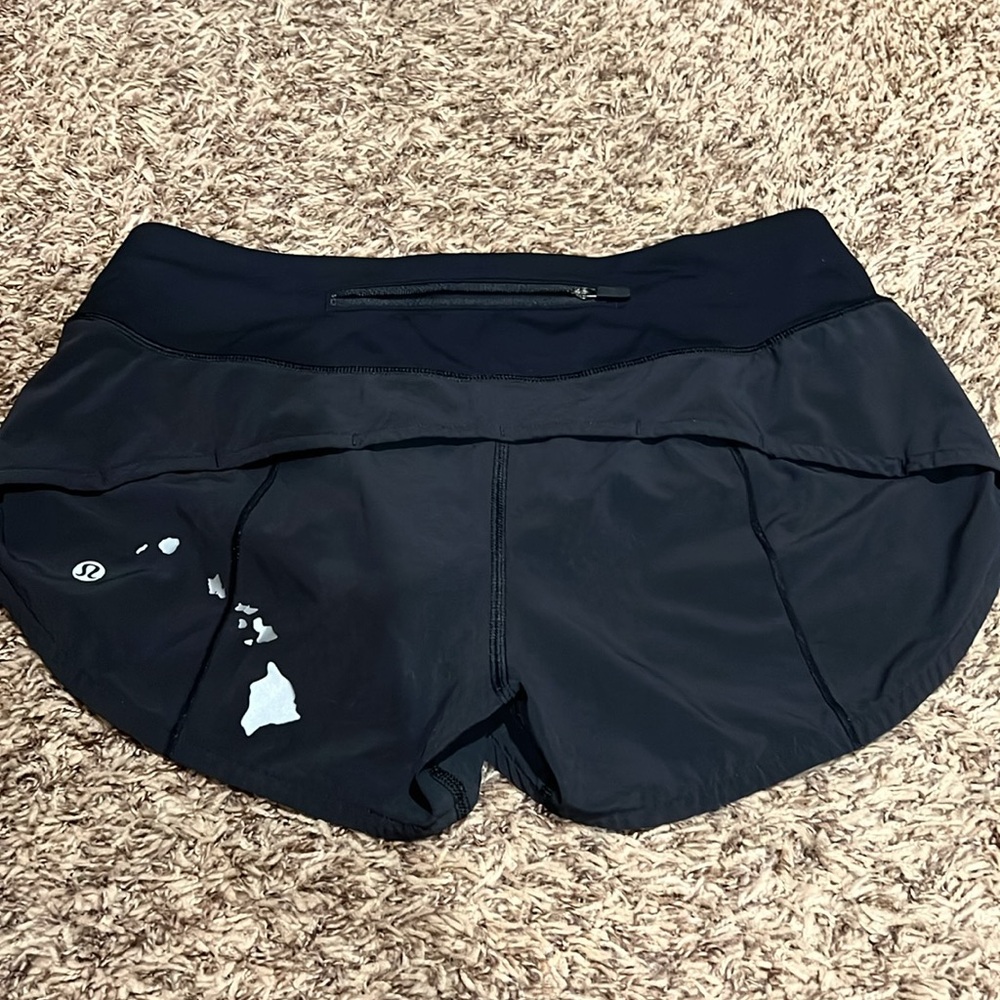 Lululemon Hawaii islands exclusive speed shorts sz 4 - Picture 2 of 4